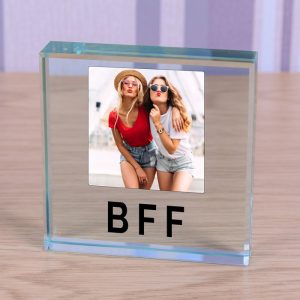 BFF Gift - Best Friends Forever Glass Photo Token
