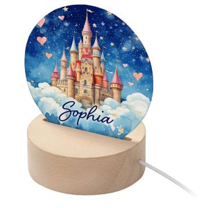 Personalised Girl's Magical Castle LED Night Light