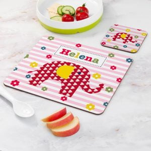 Personalised Girl's Placemat & Coaster Set Set - 9 Designs