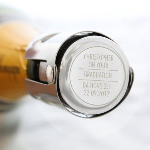 Personalised Classic Bottle Stopper - Graduation Wedding Etc