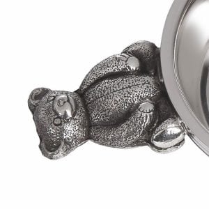 Personalised Engraved Teddy Handle Pewter Quaich