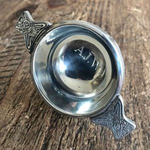 Personalised Engraved Extra Small Pewter Quaich