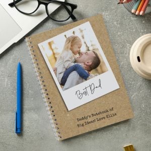 Personalised Photo Upload Polaroid Notebook A5