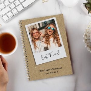 Personalised Photo Upload Polaroid Notebook A5