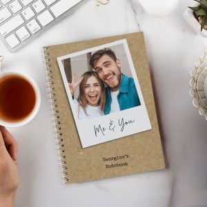 Personalised Photo Upload Polaroid Notebook A5