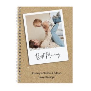 Personalised Photo Upload Polaroid Notebook A5