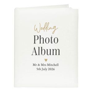 Personalised Black & Gold Free Text Traditional Album