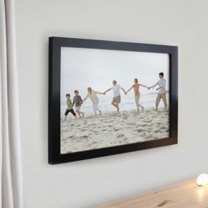 Personalised Photo Upload Black Poster Framed Print