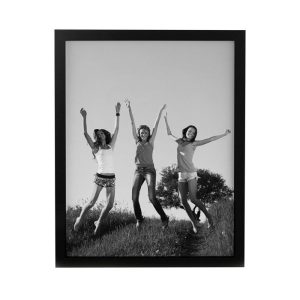 Personalised Photo Upload Black Poster Framed Print