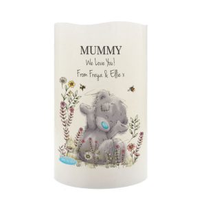 Personalised Me to You Floral LED Candle