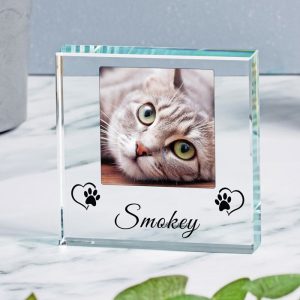 Pet Name Glass Photo Token