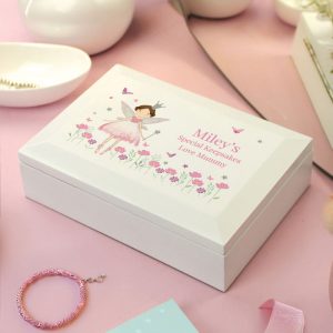 Girl's Personalised Fairy Princess Jewellery Box