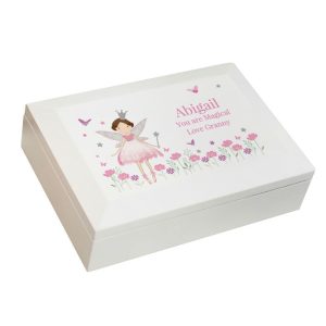 Girl's Personalised Fairy Princess Jewellery Box