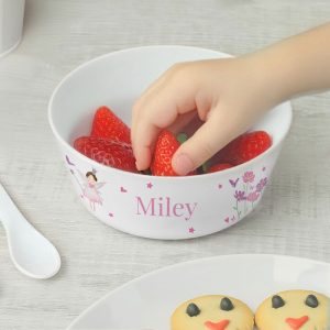 Personalised Fairy Princess BPA Free Plastic Breakfast Set