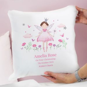 Girl's Personalised Fairy Princess Cushion