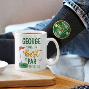 Personalised Best By Par Mug & Socks Set For Men