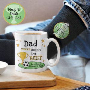 Men's Personalised Simply The Best Mug & Socks Gift Set