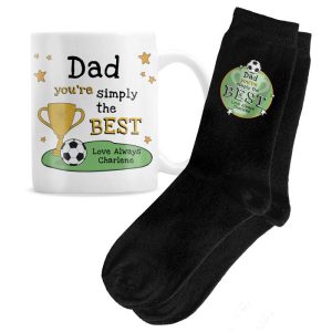 Men's Personalised Simply The Best Mug & Socks Gift Set
