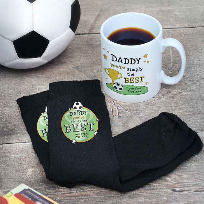 Men's Personalised Simply The Best Mug & Socks Gift Set