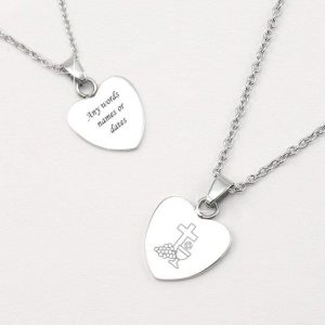 Personalised First Holy Communion Necklace Eucharist