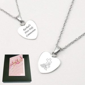 Personalised First Holy Communion Necklace Eucharist