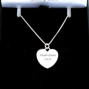 Sterling Silver Personalised First Holy Communion Necklace