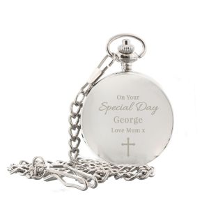 Boy's Personalised Holy Communion Pocket Watch