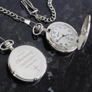 Boy's Personalised Holy Communion Pocket Watch