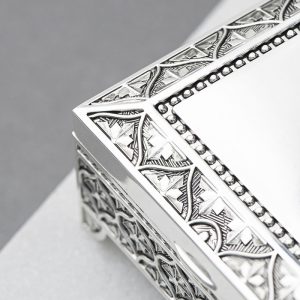 Girl's Personalised Graduation Silver Plated Trinket Box