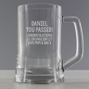 Personalised Free Text Pint Stern Glass Tankard
