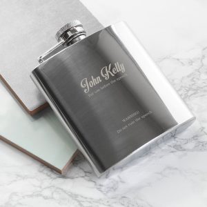 Engraved Best Man The Speech Stainless Steel Hip Flask