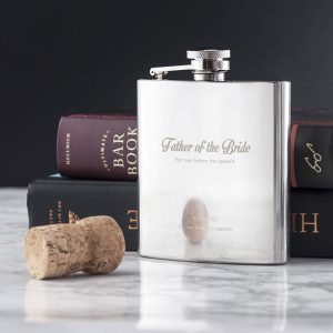Engraved Best Man The Speech Stainless Steel Hip Flask