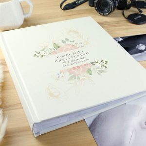 Personalised Floral Traditional Wedding Photo Album