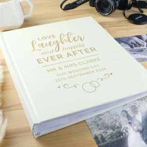 Personalised Happily Ever After Traditional Wedding Album