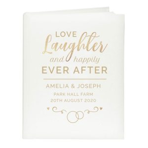 Personalised Happily Ever After Traditional Wedding Album