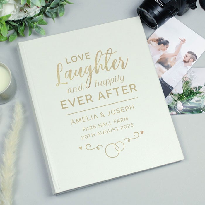 Personalised Happily Ever After Traditional Wedding Album