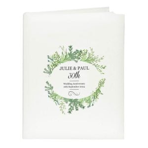 Personalised Fresh Botanical Traditional Wedding Photo Album