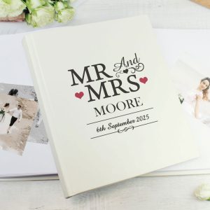 Personalised Mr & Mrs Traditional Wedding Photo Album