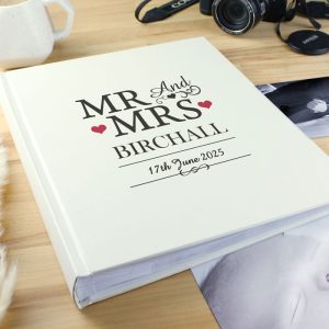 Personalised Mr & Mrs Traditional Wedding Photo Album