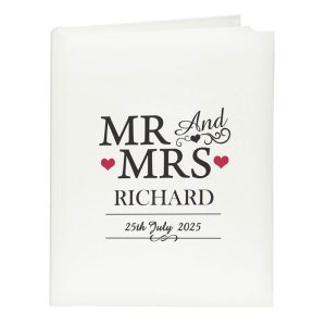 Personalised Mr & Mrs Traditional Wedding Photo Album