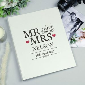 Personalised Mr & Mrs Traditional Wedding Photo Album