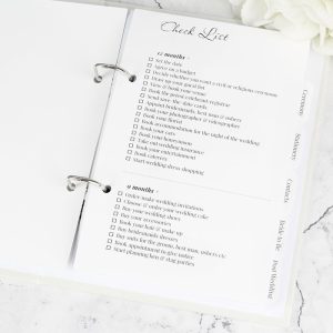 Personalised Botanical Border Wedding Planner