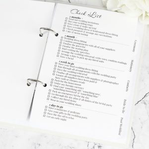 Personalised Botanical Border Wedding Planner