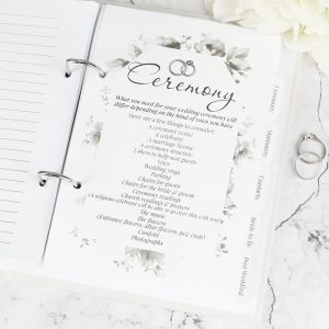 Personalised Floral Wedding Planner