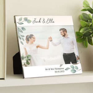 Personalised Botanical 6x4 Landscape Photo Frame