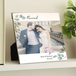 Personalised Botanical 6x4 Landscape Photo Frame