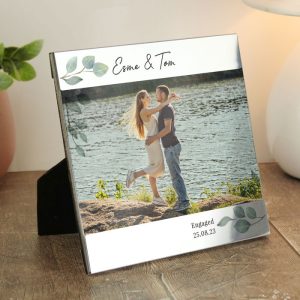 Personalised Botanical 6x4 Landscape Photo Frame