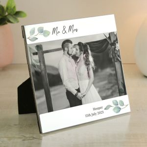 Personalised Botanical 6x4 Landscape Photo Frame