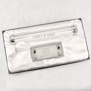 Personalised Silver Plated Marriage Certificate Holder
