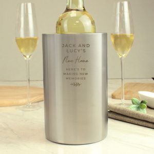 Personalised Free Text Stainless Steel Wine Cooler